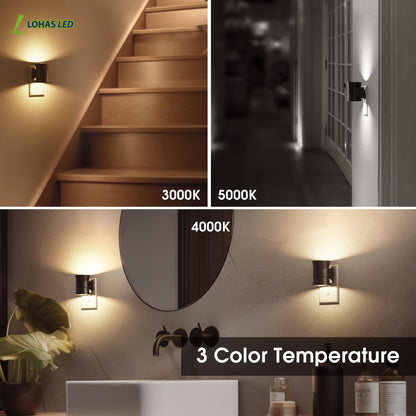L LOHAS LED Night Light, Bubble Night Lights Plug into Wall,2 Pack 3000K/4000k/5000K Adjustable Color Temperature Night Light,Dimmable Nightlights with Dusk to Dawn Sensor for Rooms Bathroom Hallway