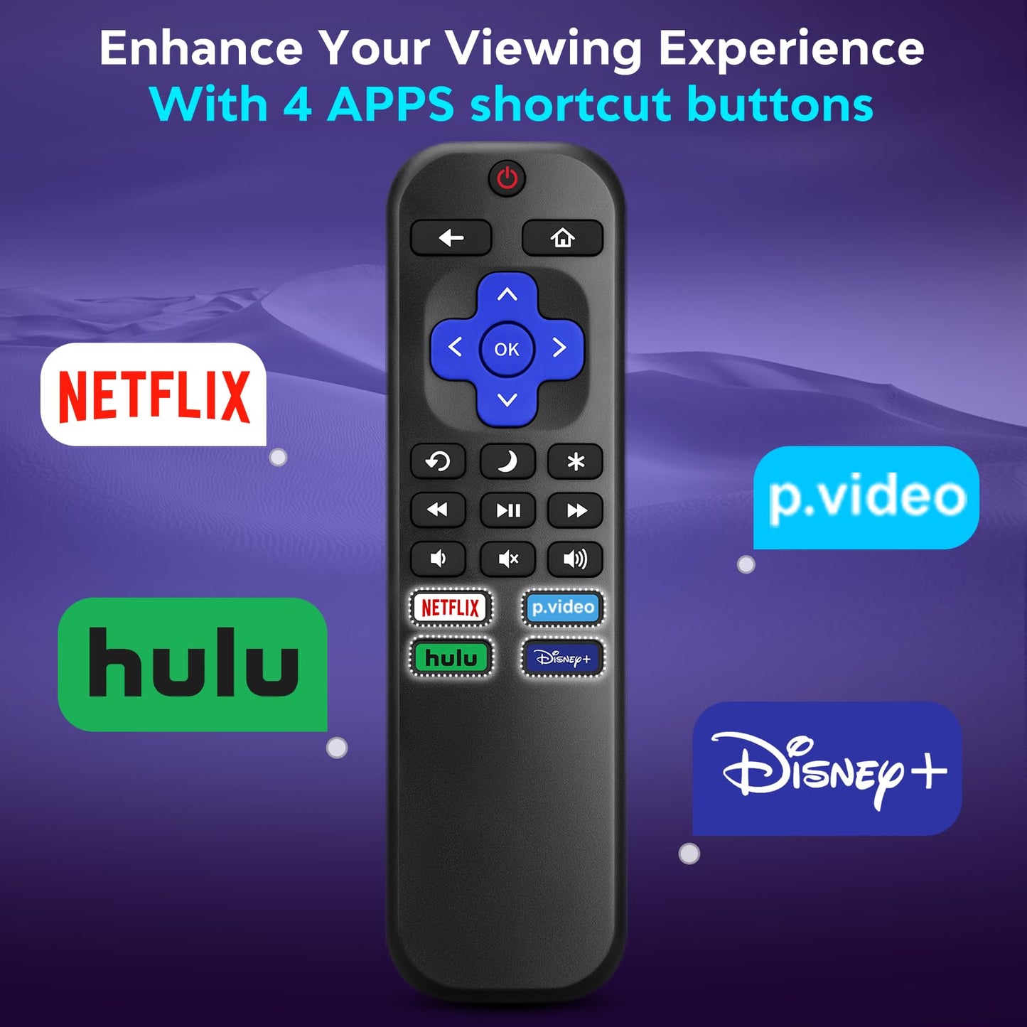 Voice Remote Control Replacement for Hisense Smart Google TV，Compatible with Hisense QLED UHD Mini-LED ULED Google TVs
