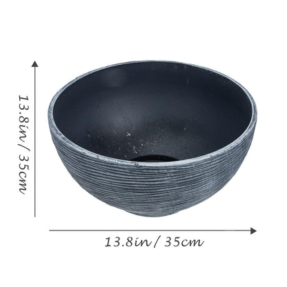 Floating Plant Pot Water Lily Water Planter Large Hydroponic Planter Garden Plant Bowl Flower Planting Container Decoration Accessories Grey Flower Pots