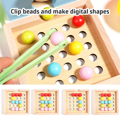 QimuMku 9.6" Wooden Gumball Machine Counting Montessori Toys for 3 4 5 Years Old Boys Girls, Toddler Preschool Learning Activities Toy for Kids Ages 4-8, Birthday Gifts Sensory Toys