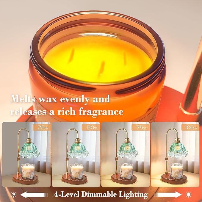 Banbanda Candle Warmer Lamp with Timer ：Mothers Day Gifts, Christmas Decorations Indoor, Birthday Gifts for Women Mom, Warming Gifts for Office, Dorm, Apartment & New Home Decor