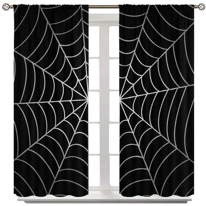 Yearn Jear Super Hero Spider Web Boys Black Window Curtains for Kids Baby Room Bedroom Home Office Decor Decorations 42 x 45 Inch Decor