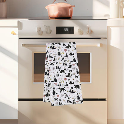 G2TUP Tuxedo Cat Kitchen Towels Tuxedo Cat Gift Tuxedo Cat Dish Towel Tuxedo Cat Owner Gifts Black and White Cat Towel (Tuxedo Cat kt)