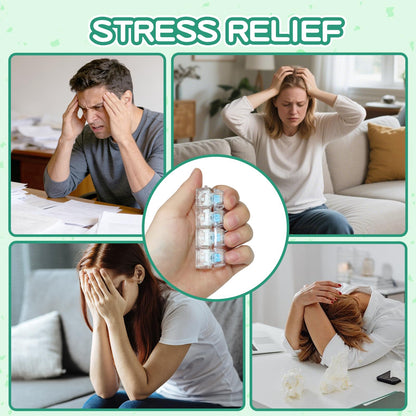 4-Pack Keyboard Fidget Toy,4-in-1 Clicky Stress Relief Fidget Keychain Set with 4 Unique Styles,Quiet Tactile Feedback Button Finger Clicker for Adults to Focus & Calm Anxiety Office Travel, Gift Box