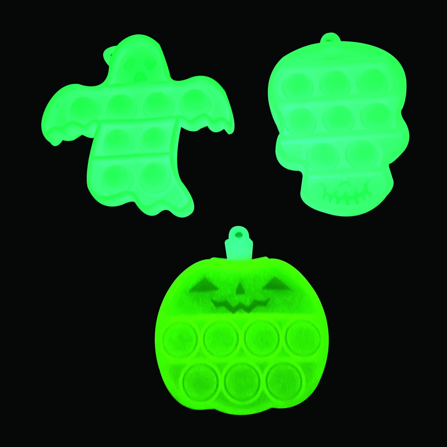 Raymond Geddes Glow-in-The-Dark Halloween Pop 'N' Toys (18 Pack) Sensory Toddler Popper for Relaxing - Fun Halloween Bulk