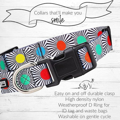 Lucky Love Dog - Adjustable Dog Collar with Easy Click Buckle for Medium, Durable, & Comfortable for Male & Female Dogs, Pet Collar for Puppies & Adult Dogs - SOCO, Medium