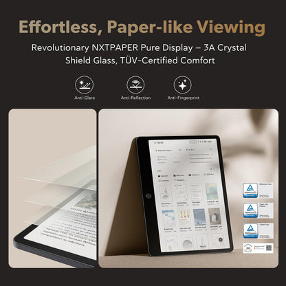 TCL Note A1 NXTPAPER Paper Tablet, Digital Notebook with Pen & Flip Case, 11.5” 2.2K 120Hz Paper-Like Display, 8GB+256GB, AI Tools, 8000mAh Battery, Android 15, Tablet for Work, Study & Creativity