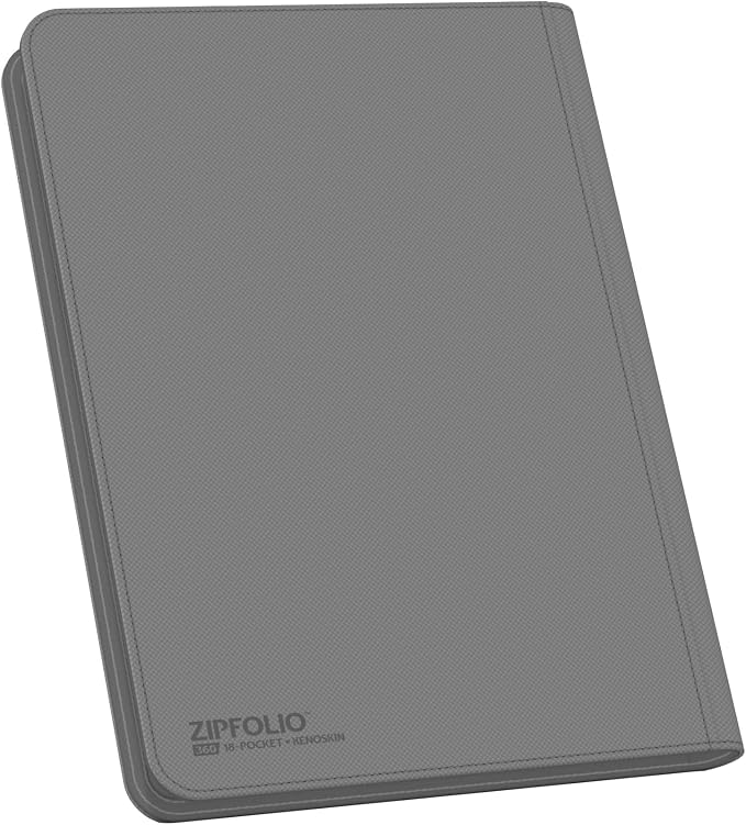 Ultimate Guard Zipfolio 360 – 18 Pocket Xenoskin Grey