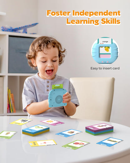 Airbition 510 Words, Talking Flash Cards for Toddler 1 2 3 4 Year Olds, Language Learning Toys, Pocket Speech Therapy Toys, Montessori Tools with 31 Themes, Children's Sensory Device