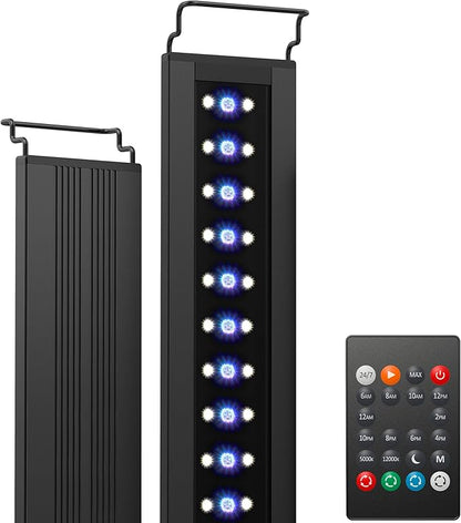 NICREW C10 24/7 LED Aquarium Light for Plants, 24-30 Inches, Full Spectrum Fish Tank Light with Timer, Brightness Adjustable