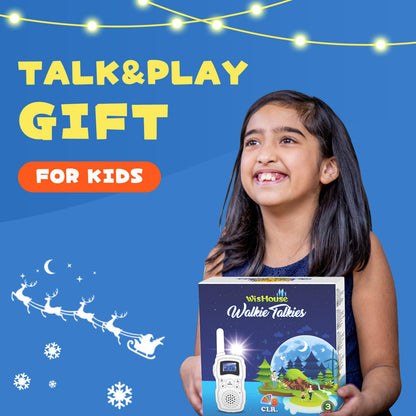 Wishouse Walkie Talkies for Kids Rechargeable 4 Pack,Walky Talky for Adults 2 Way Radio with 2 USB Chargers 12000mAh Battery,Camping Games Toy Birthday Halloween Xmas Gift for Children Family