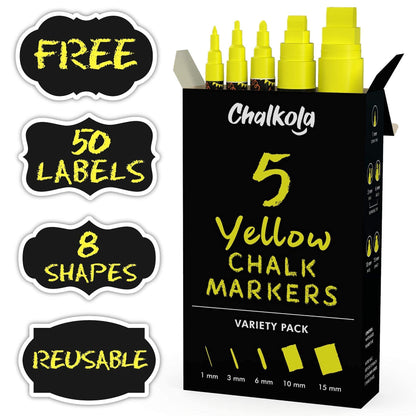 Chalk Bundle - 5 Yellow + 30 Pastel & Neon + 10 Vintage