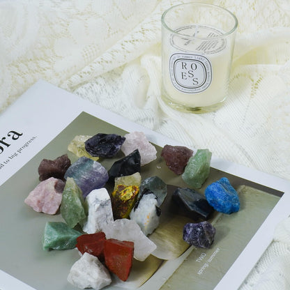 Raw Crystals, Large 1.2-2.0" Healing Crystal Natural Rough Stones for Intuition,Chakra,Meditation,Decoration,Polishing,Energy Work (White Crystal, 3.5oz-1.2-2.0"raw Crystals)