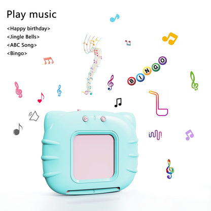 Lapare Spanish and English Bilingual Audible Flash Cards Toy with Music, Learn Spanish and English for Kids, Niñas, Niños, Bebes