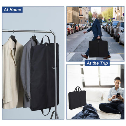 Edraco Garment Bag for Travel, Large Suit Travel Organizer Bag, Foldable Carry On Garment Bag