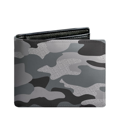 WRIGAEL Credit Card Holder Wallet Rfid Blocking Kids Boys Bifold Teen Cool Cute for Cash with ID Window Cardholder Teenage Teenager, Black Grey