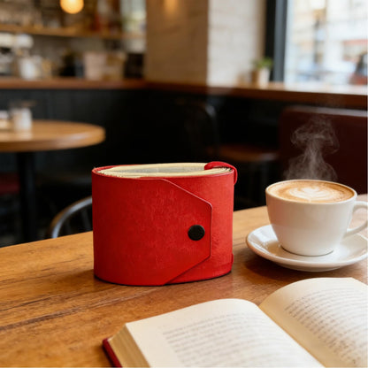 Manmadevice Cash Wrap Wallet with Clasp,Fast Cash Access Money Holder, Leather Money Wallet Organizer, With Brass Magnetic Clasp