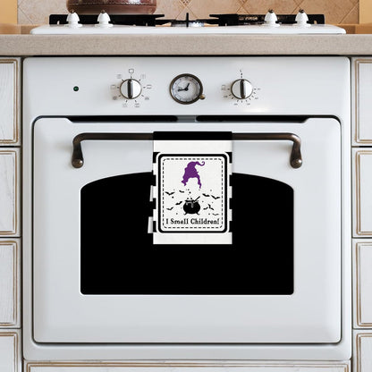 4 Pcs Halloween Kitchen Towels Hocus Pocus Decor I Smell Children Funny Hand Towels for Bathroom Gothic Dish Cloths Halloween Bathroom Decortions Housewarming Gift for Home Wall Decor 15.7x23.6 Inches