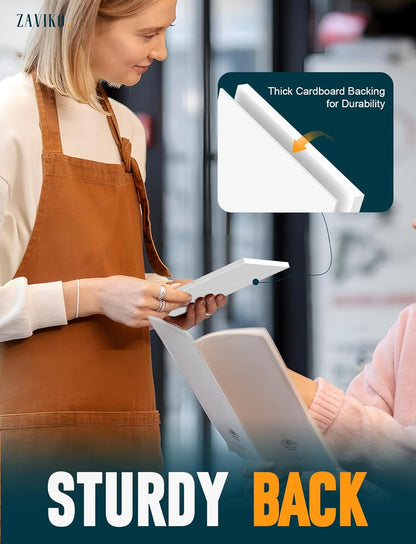 Note Pads 4x6, 6 Pack Mini Blank Notepad 4x6, Small Notepads 4x6 Paper Pads, Scratch Pads 4x6 Small Pads of Paper, Memo Pads 4x6, White Server Note Pad Paper, Small Pocket Notebook 4x6, 50 Sheets/Pad