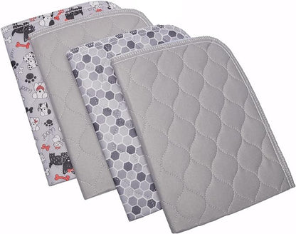 Caldwell's Pet Supply Co. 18x24 Potty Pads, Washable Pee Pads for Dogs, Reusable Pee Pad for Dogs, Puppy Potty Mat, Whelping Rug, Reusable Puppy Mat, Small (Set of 4)