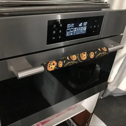 Mintulipy Refrigerator Door Handle Covers Halloween Fridge Door Handle Protector Fridge Dishwasher Oven Keep Off Fingerprints Food Stains