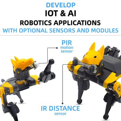 Petoi Programmable Robot Dog Bittle X V2 Lite Servo (Pre-Assembled) | Coding Smart Robot Dog Kit, Voice Controlled, Quadruped Interactive Robot for Kids, Open Source, STEM & Robotics Education