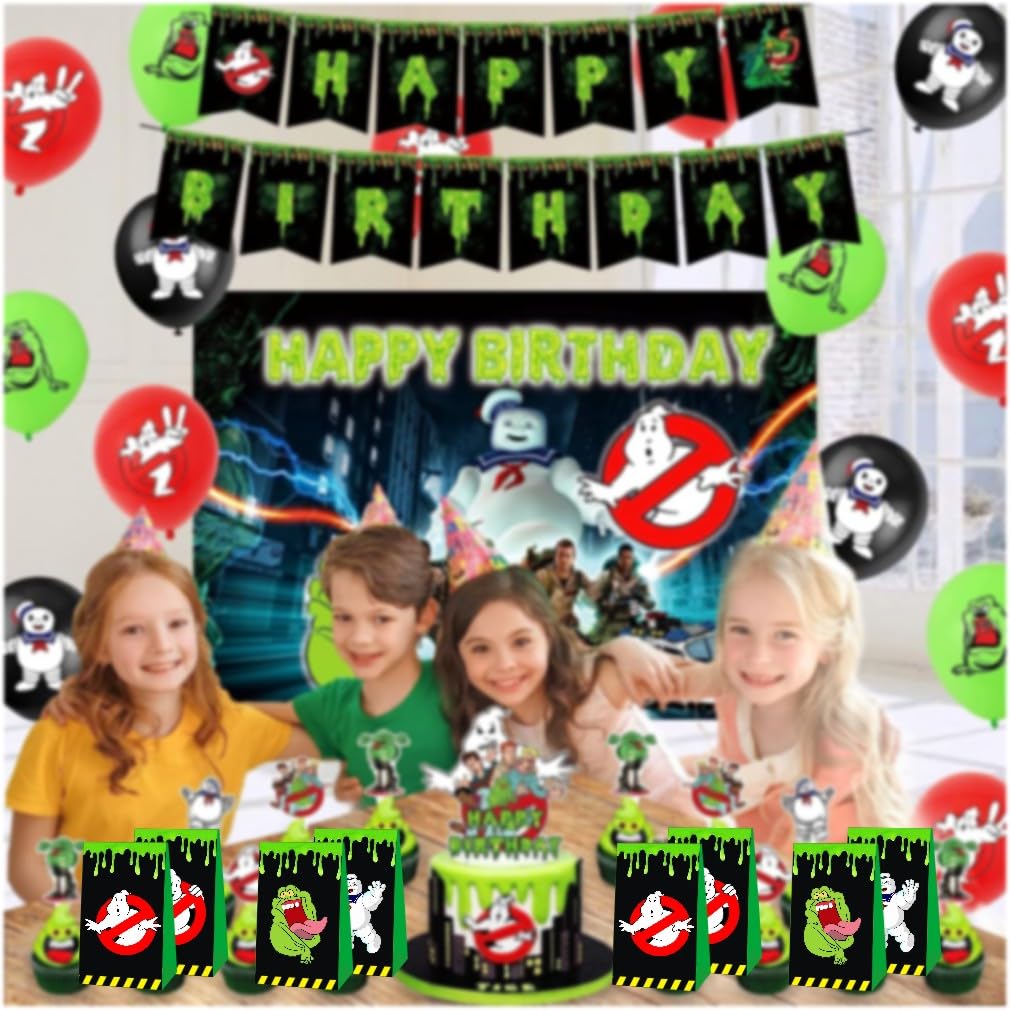 SDONY 12pcs Ghost Party Favor Gift Bags Goodie Bags, Ghost Party Supplies for Kids Birthday Decorations