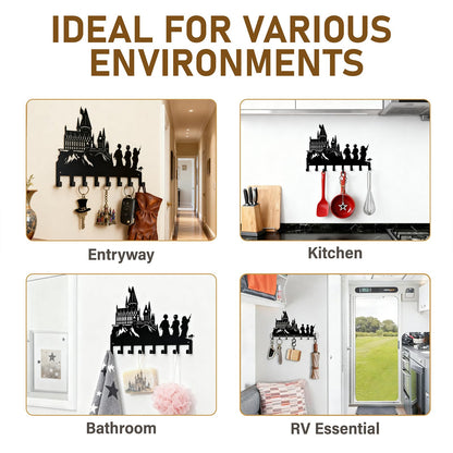 LALALANHOME Magic Castle Silhouette Key Holder