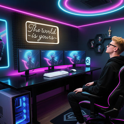 You're Like Really Pretty Neon Signs for Wall Decor, LED Neon Sign Aesthetic Room Decor for Teen Girls Neon Lights Signs for Bedroom, Salon, Wedding Party Pink Neon Name Sign