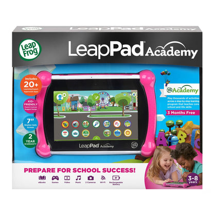 LeapFrog LeapPad Academy Kids’ Learning Tablet, Pink
