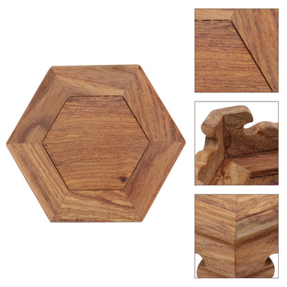 Cabilock Rosewood Base Decorative Flowerpot Stand 4.72 Inch Round Wooden Display Pedestal for Indoor Outdoor Plant Holder Home Garden Decor