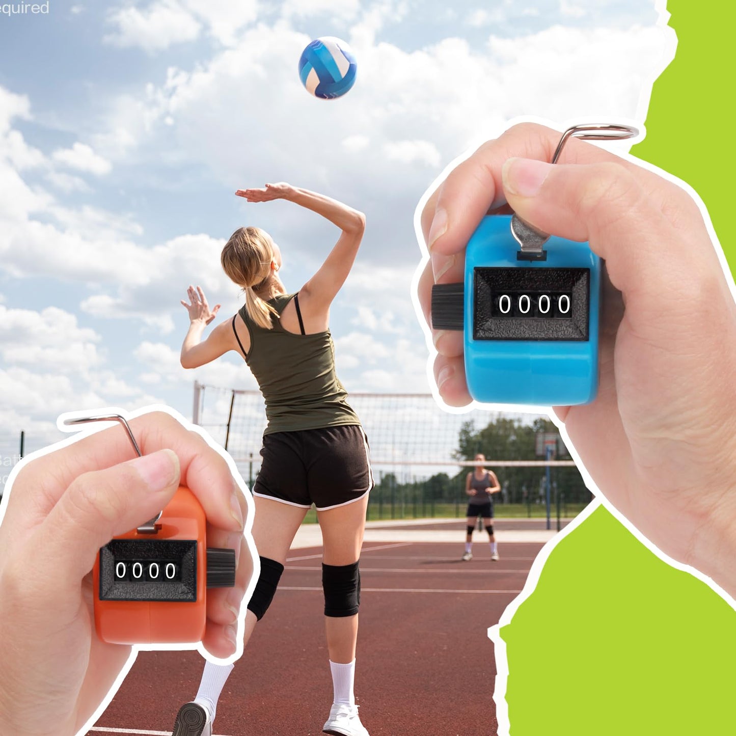 20 Pieces Handheld Tally Counter 4 Digit Mechanical Clicker Counter Multicolour Handheld Counter Clicker Plastic Pitch Counter for Counting School Golf Coaching Sports Knitting Events (20 PCS)