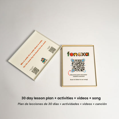 Phonics Flashcards for Kids - Alphabet Letter Sound Cards with Embedded Mnemonics for Early Reading, ABC Flashcards for Preschool & Kindergarten - Fonexa (Large)