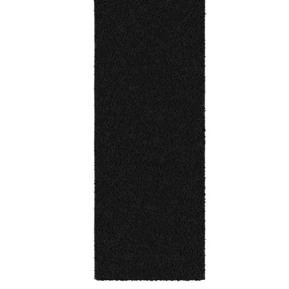 Ottomanson Shag Area Rug 3' x 5', Fluffy Bedroom Rug with Non-Slip Rubber Backing, Soft Non-Shedding Accent Rug for Living Room, Nursery, Entryway, Dorm, Black