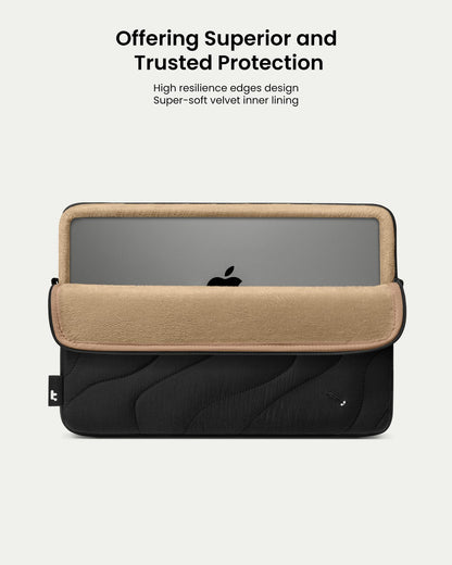 tomtoc 360 Protective Puffy Laptop Sleeve for 14-inch MacBook Pro M5 Pro/Max (2026) A3426 A3427, M4/M3 Pro/Max A3434 A3112 A3401 13.5/13.8-inch Surface Laptop 7(Copilot+ PC)/6/5/4/3, Quilted Design