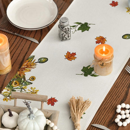 Artoid Mode Cross Pumpkins Fall Table Runner, Bless This Home Seasonal Autumn Kitchen Dining Table Decoration for Home Party Decor 13x120 Inch