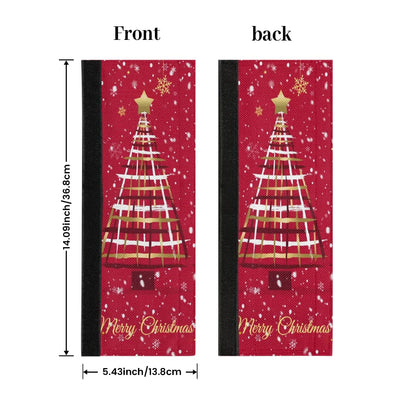 PATTERNFUL Christmas Tree Refrigerator Door Handle Covers, Microwave Fridge Handle Covers Set of 2, Kitchen Appliance Decor Handles Protector for Ovens, Dishwashers