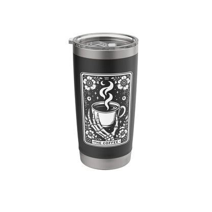 The Coffee Tarot Cards Skeleton Coffee Tarot Card Stainless Steel Insulated Tumbler