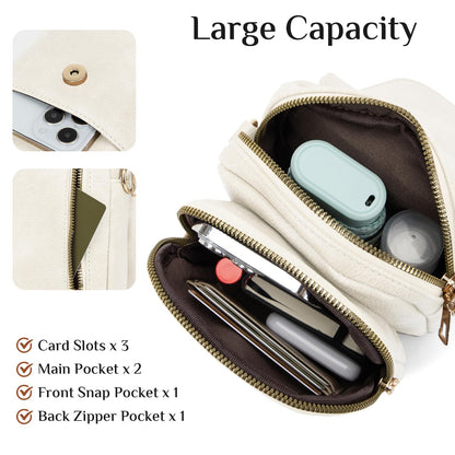 Fuyoula Fashion Small Crossbody Bags for Women Trendy Designer Cell Phone Purses Wallets with Card Holder Anti Theft Travel