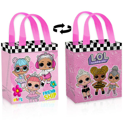 LOL Surprise Party Favor Bag Set – 24 Pack of 8" Goodie Bags for Kids Bulk Reusable Mini Totes | LOL Surprise Birthday Supplies for Girls, Kids