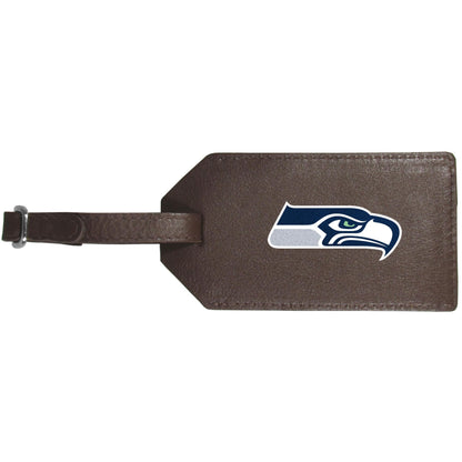 Siskiyou Seattle Seahawks Leather Luggage Strap, One Size, Team Colors