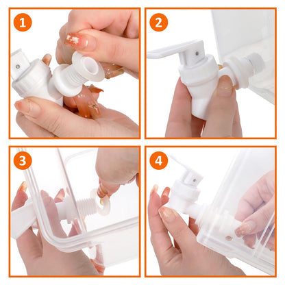 Elsjoy 1.2 Gallon Plastic Drink Dispenser with Spigot, Cold Beverage Dispenser Fridge Drink Container for Iced Tea, Lemonade, Coffee