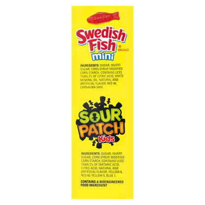 SOUR PATCH KIDS and SWEDISH FISH Mini Soft & Chewy Easter Candy Variety Pack, Bulk Candy, 50 Snack Packs