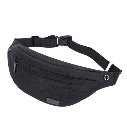 MOBICO Large Crossbody Fanny Pack for men women with 4-Zipper Pockets,Waist bag for Workout Traveling Hiking Running Walking Outdoors Sport Fishing Waist Pack…