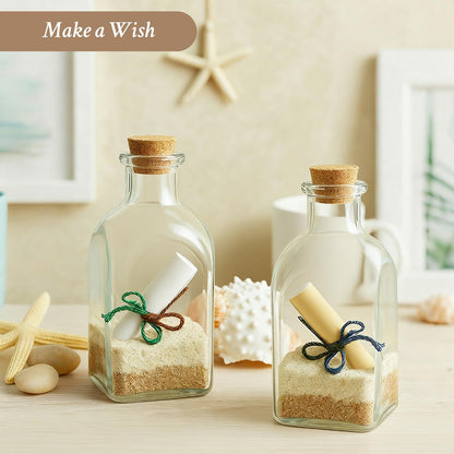 TBWIND 12 Pack 8oz Glass Potion Bottles with Cork