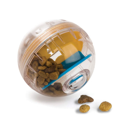 Pet Zone IQ Treat Ball Interactive Dog Ball - 3" Puzzle Treat Dispenser, Durable, Slow Feeder, for All Dog Breeds, Toys to Keep The Busy and Enrichment