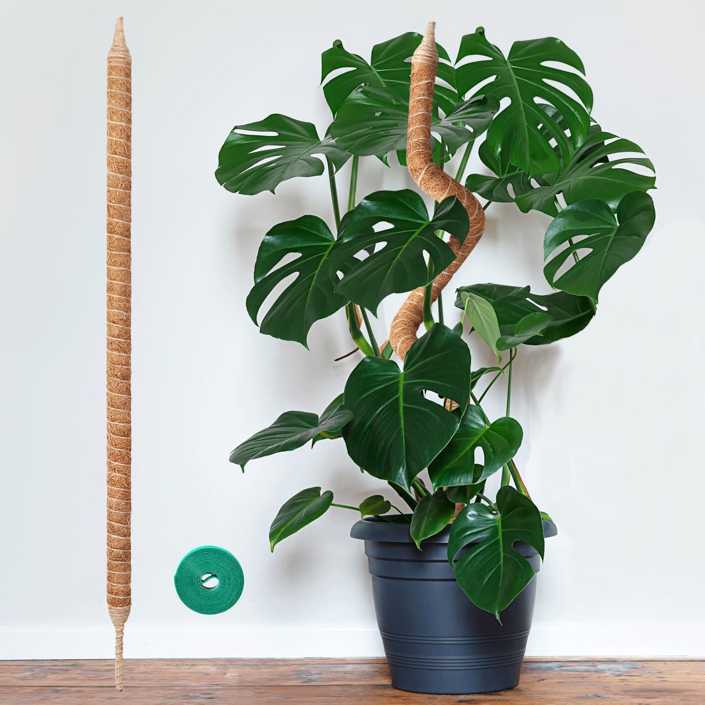 Vanut Monstera Moss Pole, 35in Bendable Bendable & Sturdy Plant Stakes for Monstera, Indoor Plant Tools, Pothos Vines, Philodendron, Fishbone Cactus & Indoor Tropical Houseplants, Coco Coir