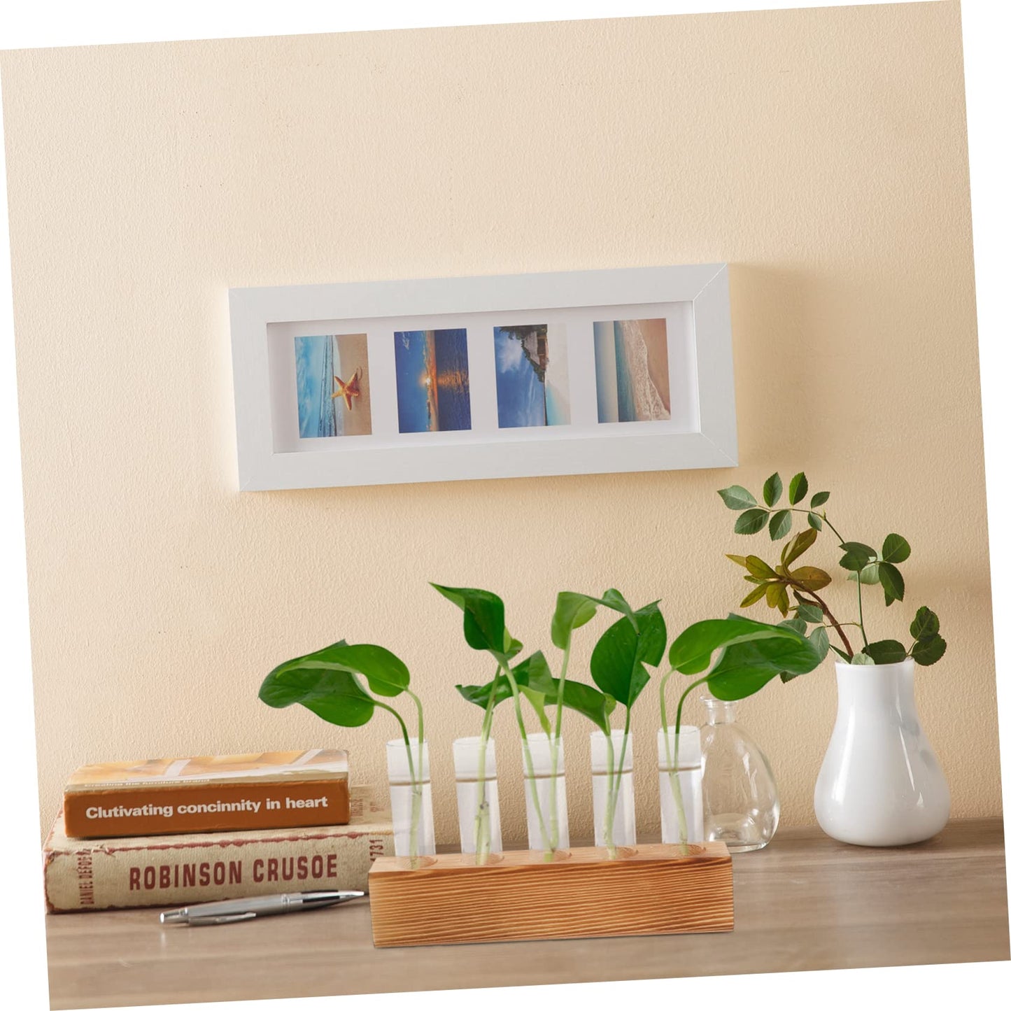 Homoyoyo 1 Set Clear Hydroponic Glass Vase for Decorative Planting - Ideal for Centerpieces - Air Plants and Flower Propagation Elegant Terrarium Planter for Home and Office Decor