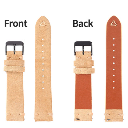 WOUKUP Quick Release Suede Leather Watch Bands Vintage Watchband for Men Watch Strap 18mm 19mm 20mm 21mm 22mm 24mm