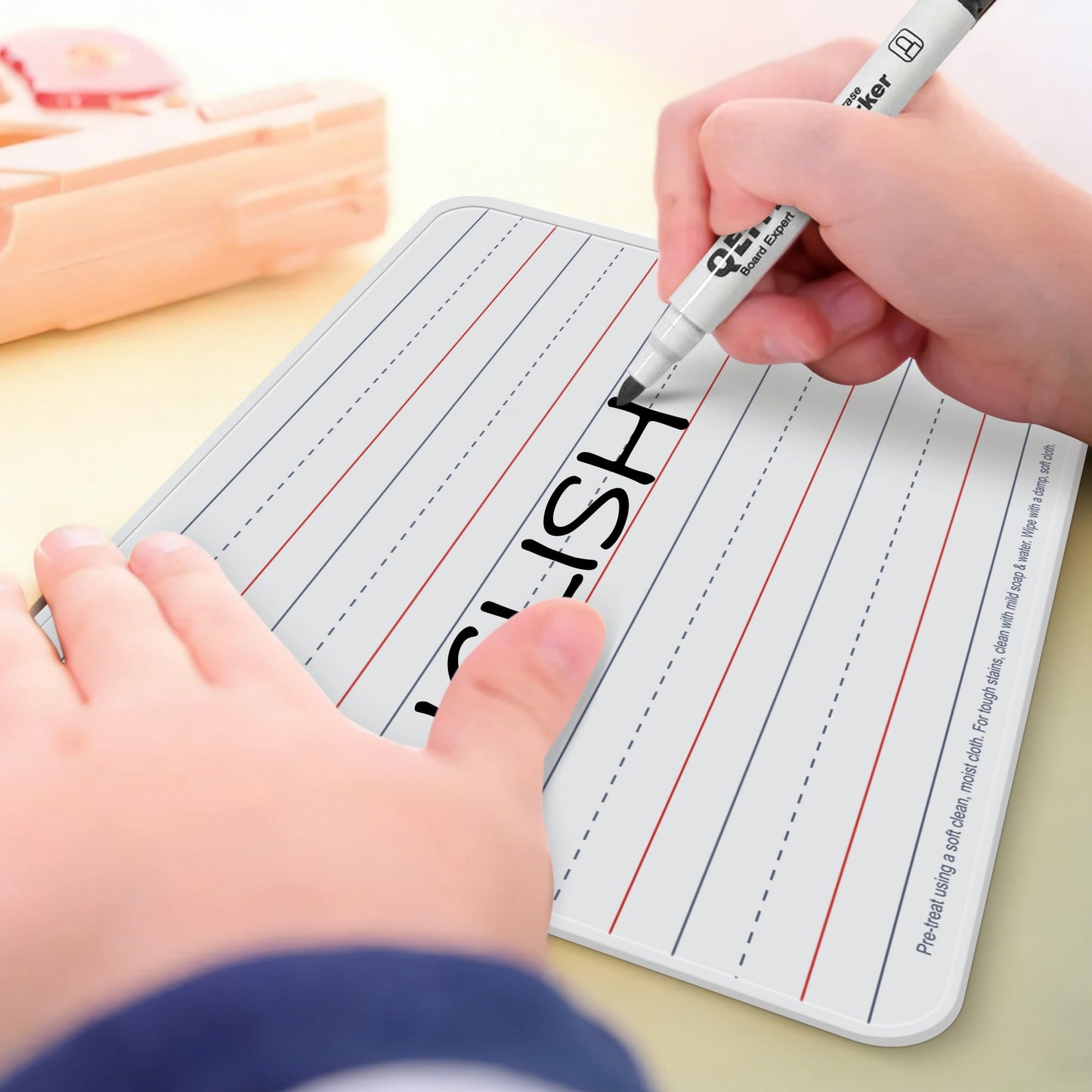 Dry Erase Boards, 6 Pack 9”x12” Magnetic Double Sided Portable Personal Small Whiteboards with Lines, Include 6 Markers, 6 Erasers, 6 X 52 Foam Letters for Kids, Students, Teachers Classroom School